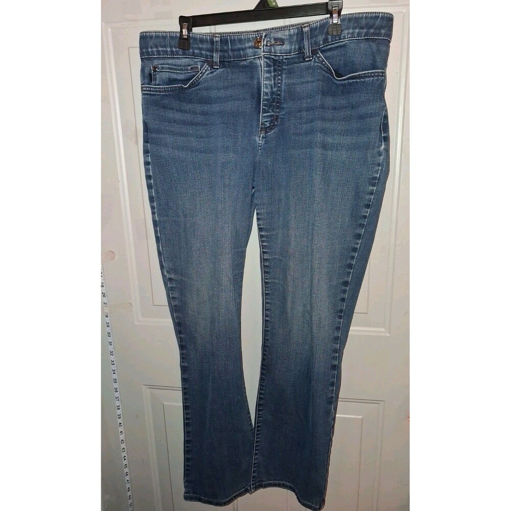 Lee Modern Series Total Freedom Straight Leg Jeans Women’s Blue Stretch Denim 18